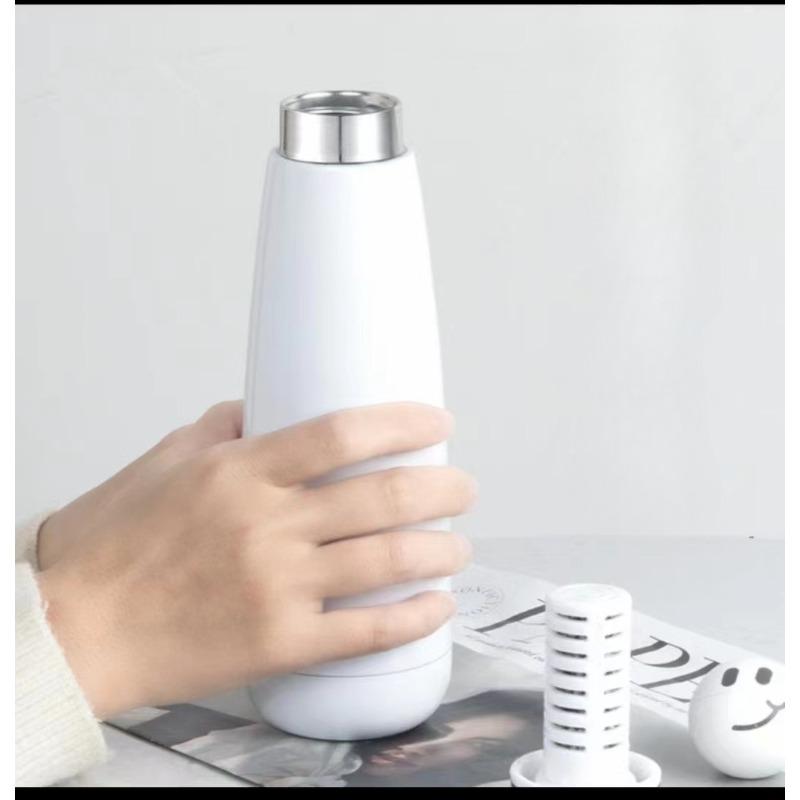 304 Stainless Steel Thermos Cup Broken Glass Natural Mineral Negative Ion Water Black Technology High Value Water Cup