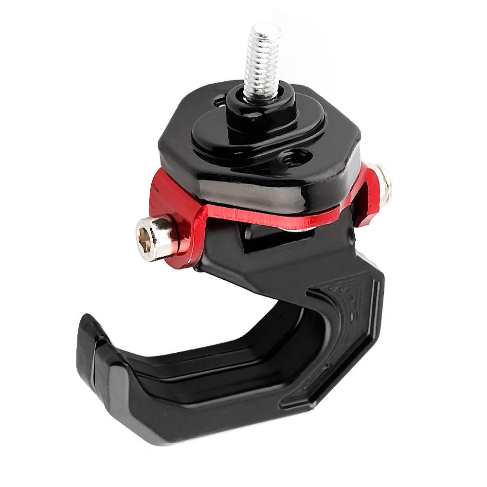 Universal Motorcycle Luggage Bag Modified Aluminum Alloy Hanger Hook Holder Black Red