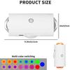 LED Wall Sconce with 7 Colors Changing Motion Sensor Light Indoor Wall Sconces for Bedroom Bedside Hallway Courtyard Doorway
