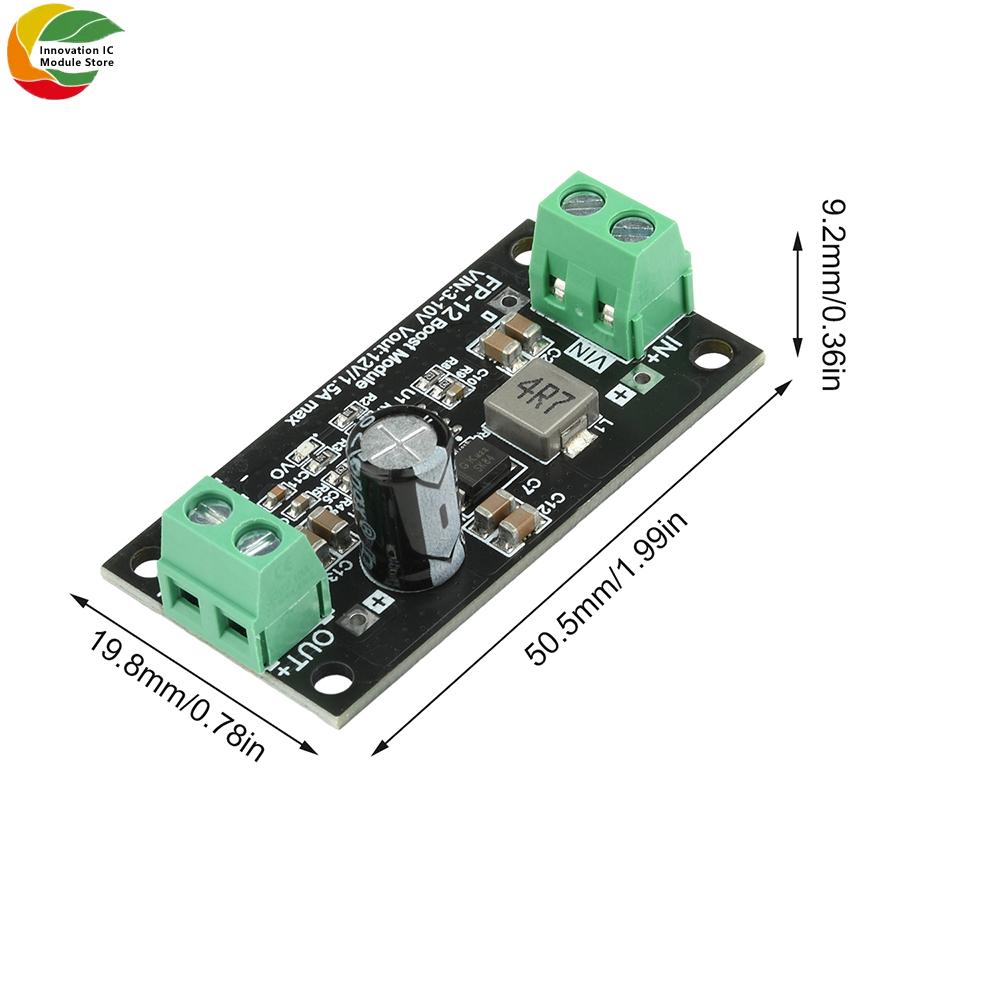 DC-DC Step-up Module 20W Boost Module Supports 3.3V 5V to 5V 12V Regulated Power Supply Module Low Temperature Operation