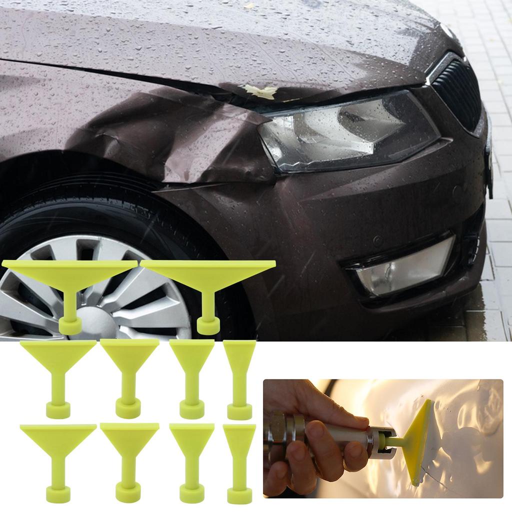 1set Dent Removal Puller Tabs 10-pieces No Paint Dent Repair Glue Tabs Vehicle Body Repair Hailstone Damage Fixing Tools
