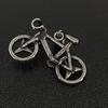 Used Vintage Silver Bicycle Bike Necklace Pendant