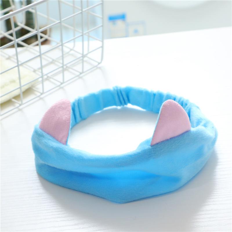 Cat Ears Hair Band Elastic Cat Makeup Face Mask Hair Cover Sports Scarf Bangs Scarf Headband