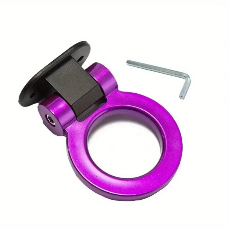 Multi-colored Car Trailer Hooks Sticker Decoration Car Rear Front Trailer Racing Ring Vehicle Towing Hook with Wrenches