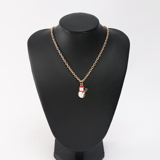 Colar feminino decorativo all-match glittery delicado tema natalino pingente colar para uso diário