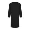 Women's Fashion Casual Solid Color Square Neck 3/4 Sleeve Short Dress