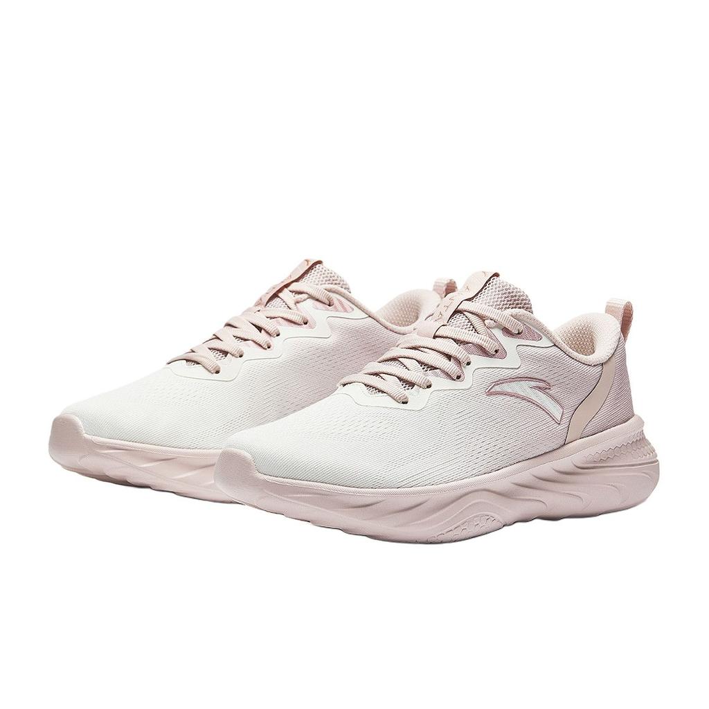 Anta Versatile Simple Non-Slip Breathable Lightweight Low-Top Training Shoes Women sneaker White Gray Pink 122347793S-4