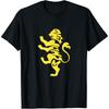 Belgium Lion Coat of Arms Word Art - Funny Animal Cotton Men T Shirt S