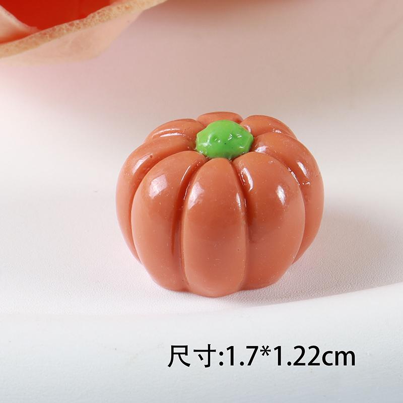 5pcs Simulated Fruit Resin Ornaments Mini Food Vegetables Fingertip Mini Handicraft DIY Hair Clips Phone Case Resin Accessories