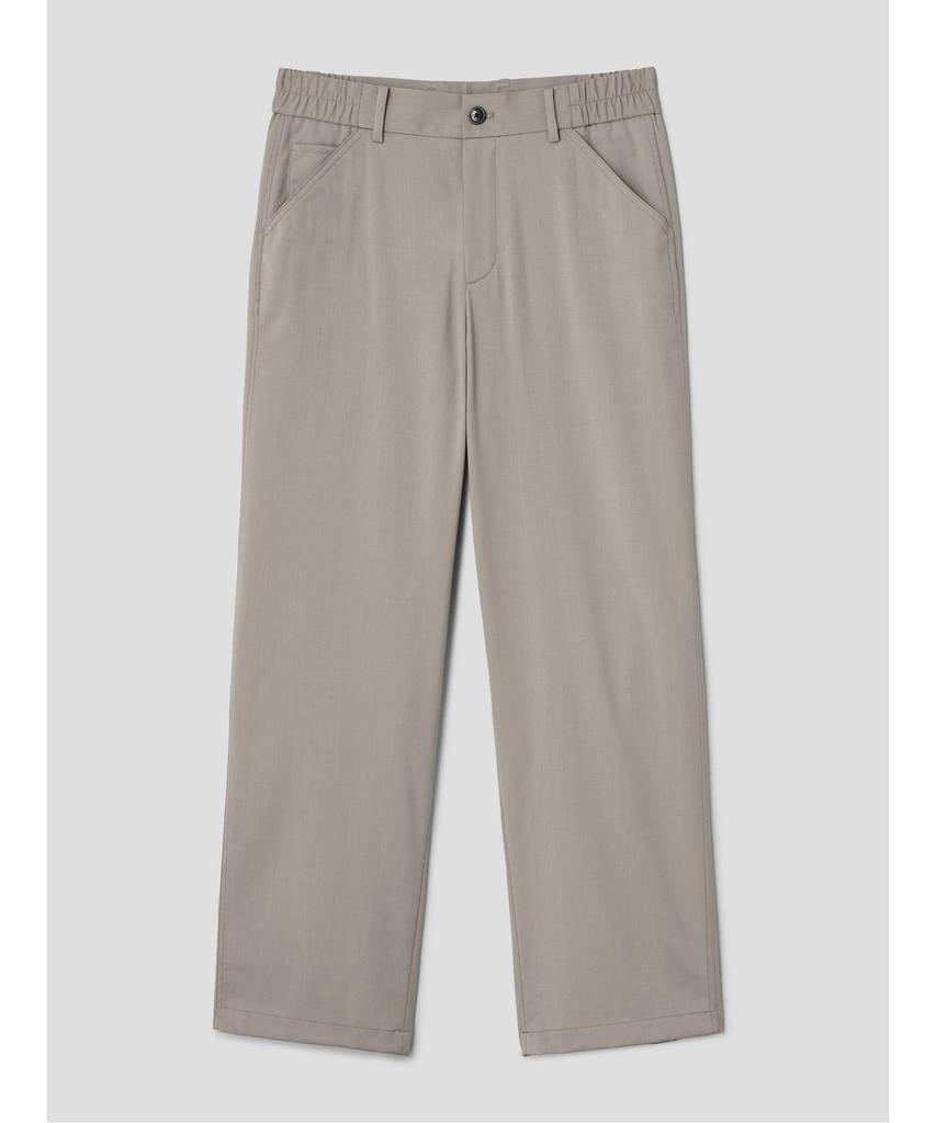Shift G Wool Blended Semi Wide Slacks Beige