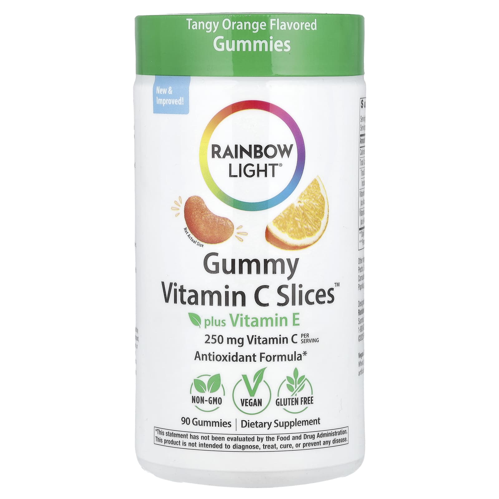 

Gummy Vitamin C Slices™ Plus Vitamin E, Tangy Orange, 90 Gummies