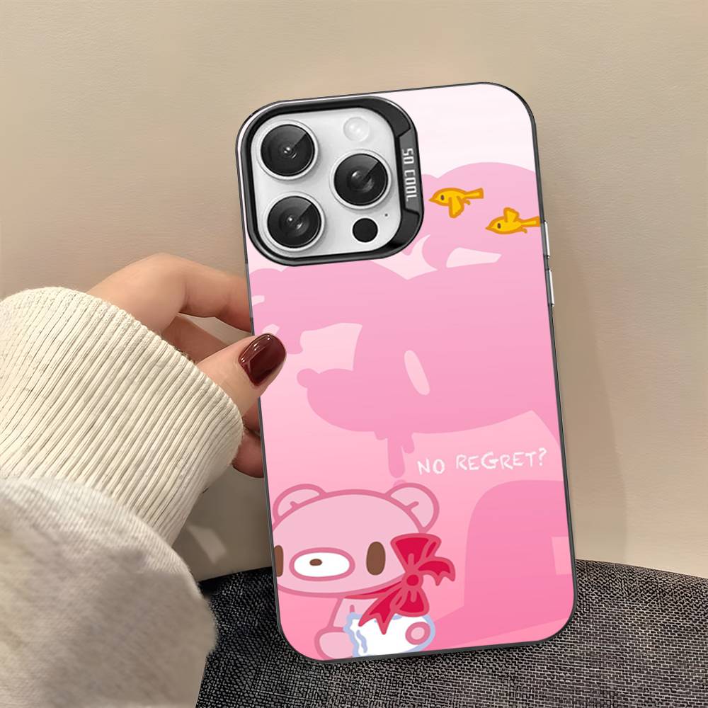

Cut G-Gloomy B-Bear Retro Anime Color Phone Case For IPhone 17 16 15 14 13 12 11 Pro Max Plus Pro Shell iPhone 15pro max