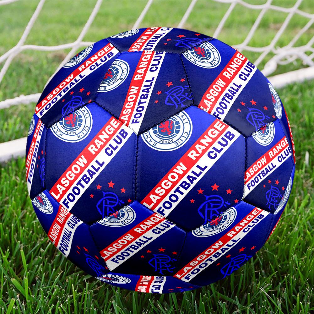 Rangers F.C Theme Size 5 Soccer Ball, Suitable for Both Indoor and Outdoor Matches, a Gift Suitable for Everyone.