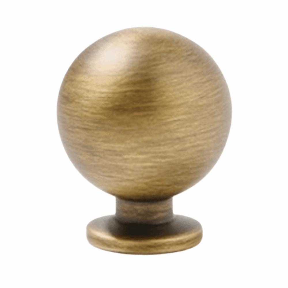 Nordic Brass Cabinet Pull Gold Round Cabinet Door Handle Retro Wardrobe Pulls  Kitchen Cupboard