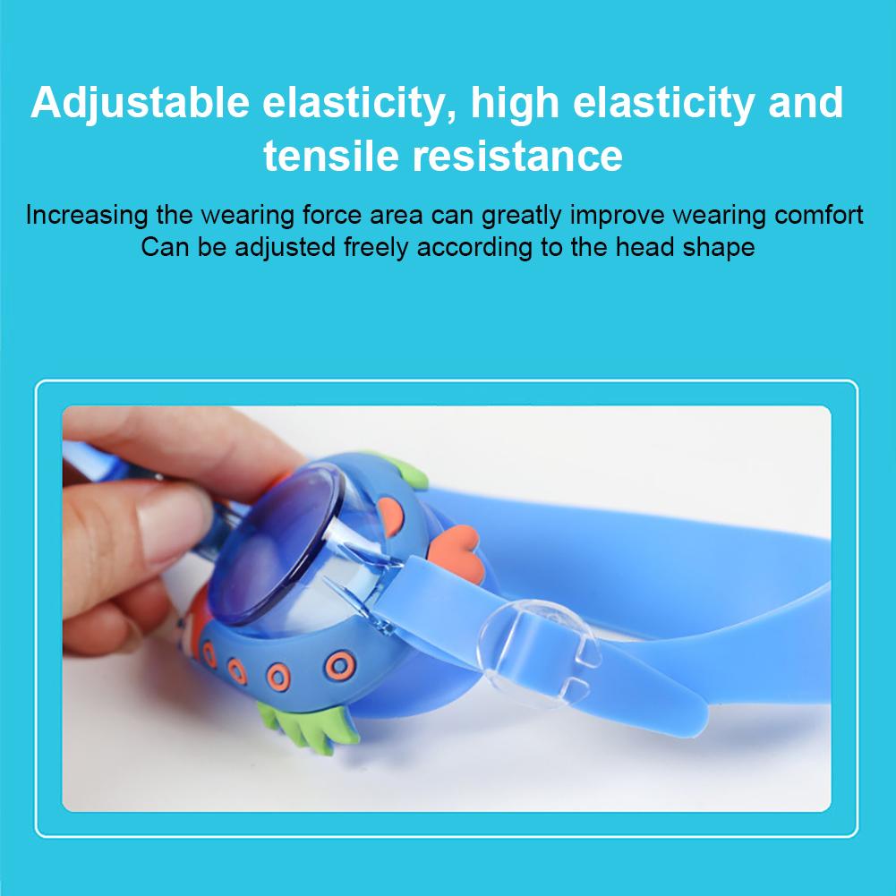 Kids Cartoon Swimming Goggles Waterproof Adjustable Anti Fog Ergonomic Design Swimming Glasses For Boys Girls