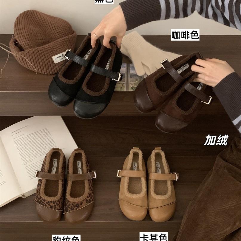 Popular Soft-soled Ugly Cute Boken Shoes 2025 New Spring and Summer Shallow Mouth Flat-soled Single Shoes Women's Versatile Mary Jane Shoes