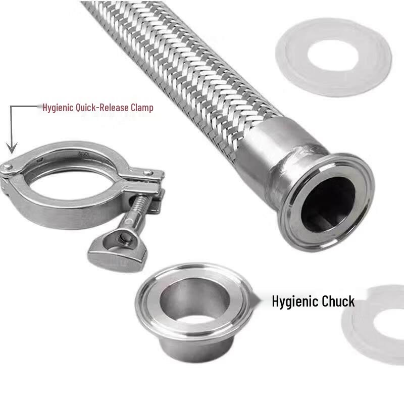 304 Stainless Steel Sanitary Corrugated Clamp Hose