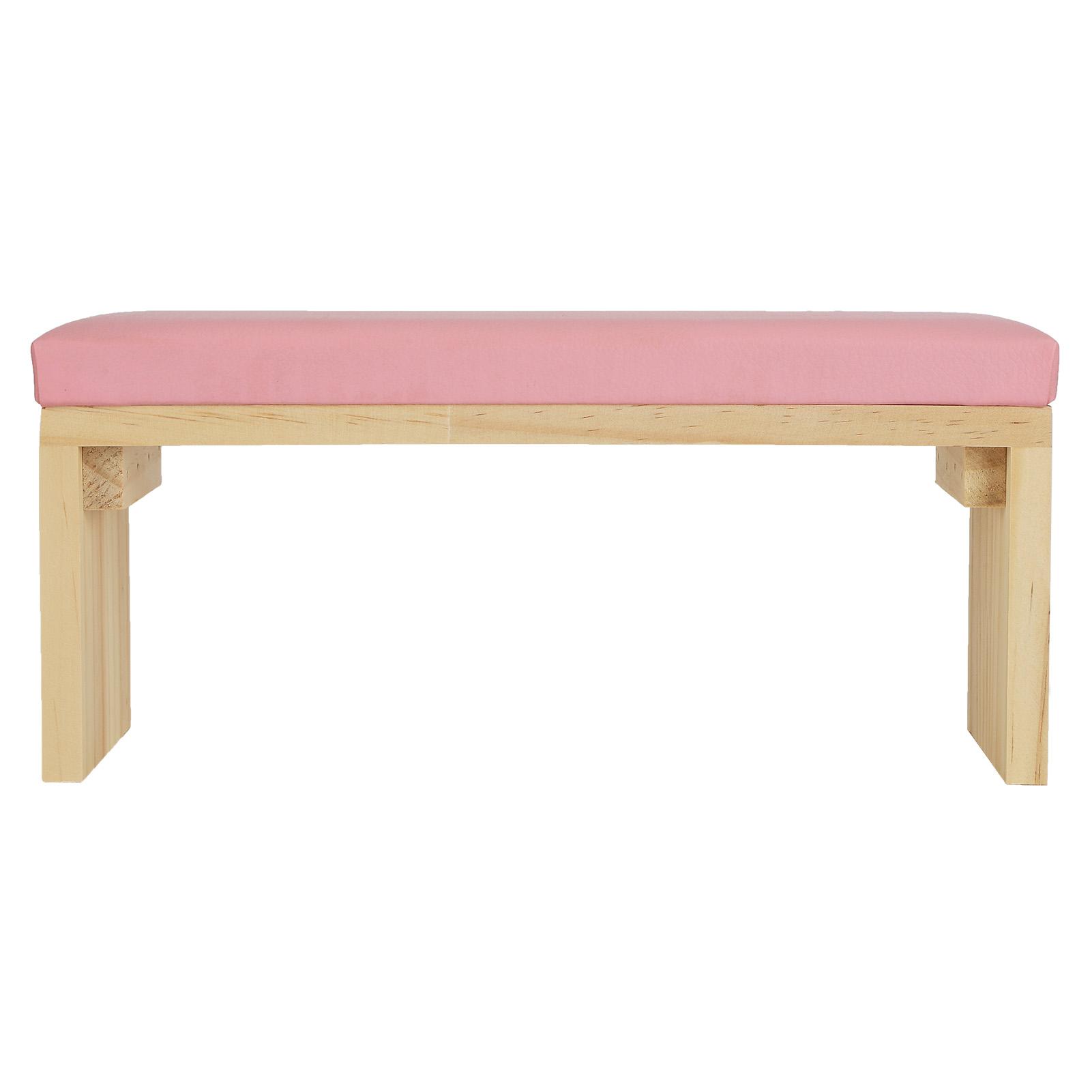 

Подушка для рук для дизайна ногтей, коврик из мягкой искусственной кожи, деревянная подставка для подлокотников, подушка для маникюрного салона Pink