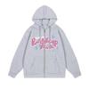 Men's And Women's Casual -color Zipper Hoodie, Men's Trendy Letter-printed Hoodie Jacket