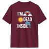 IM Dead Inside Cotton TShirt For Unisex Summer Y2K Basic TShirts Crew Neck Hippie Tee Shirt Big Size Custom Logo Clothes
