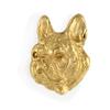 Bulldog Francês, Frenchie II - broche pin banhado a ouro, ornamento de cachorro elegante, pin único da marca Art-Dog