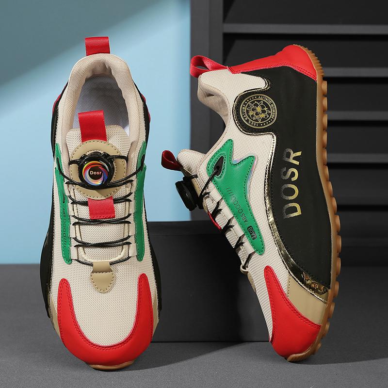 

Luxury Men s Shoes Canvas Casual Sneakers New Man Outdoor Breathable Shoes for Men Brand Trend Fashion Shoe Rotating Button Male 43