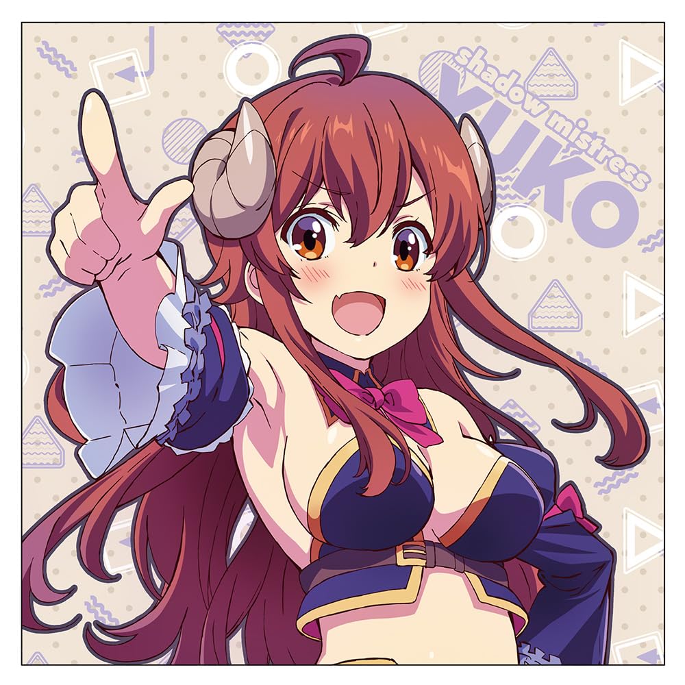 

2D Cospa Machikadomazoku Shadow Mistress Yuko Darkness Peach Print Cushion Cover [Official] 2-chome & Double-sided