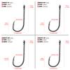100pcs High Carbon Steel 1#-6/0# Fishing  Hook Single Barbed Hook Fishing Accessories