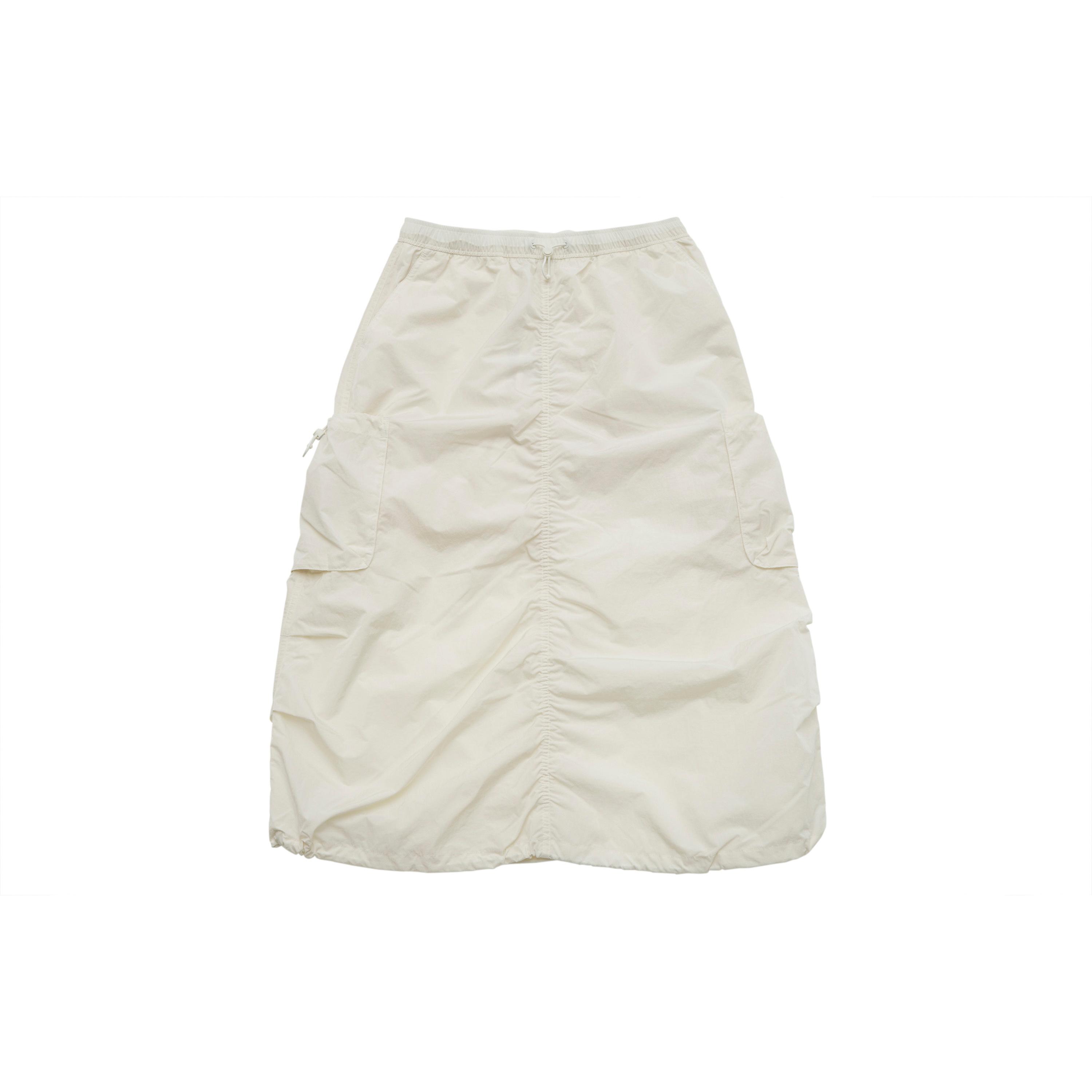 

New MLB New York Yankees Basic Collection SS25 Casual Long Skirt Women s Ivory 3FSKB0553-50CRS M