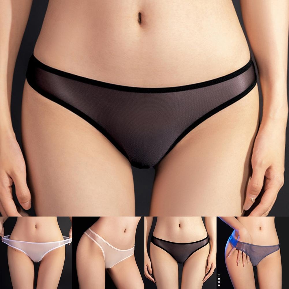 Panties Women Briefs See Through Sexy Sheer Breathable Comfy