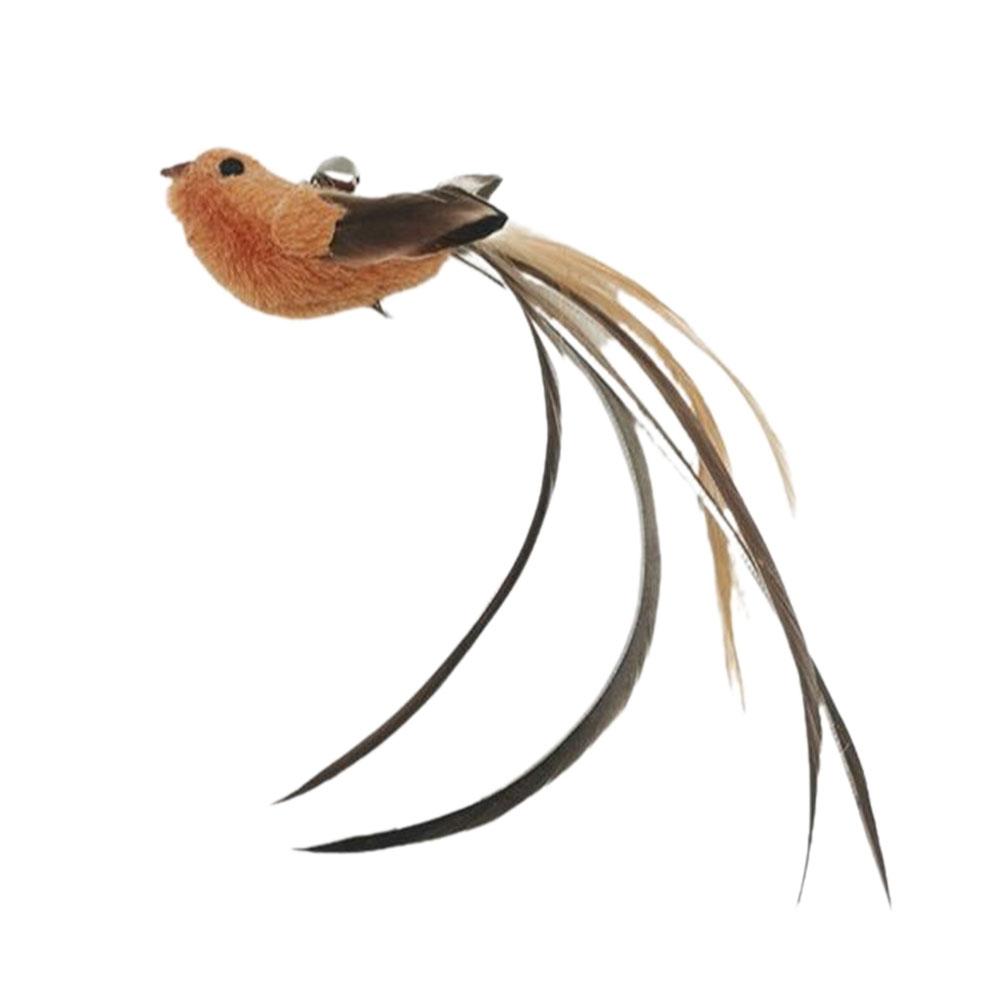 Replacement Cat Feather Toys Handmade Cat Fur Toy Cute Kitten Tease Toy Lightweight Cats Rod Feather Pendants Charms