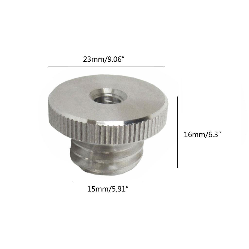 1/4'' To 5/8" Screw Adapter for 1/4'' Thread Lasers Level Rangefinder Tripod Stand 5/8" Adapter Sliver for Tripod Camera
