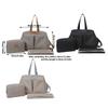Multiple Compartment Mommy Bag Pram Hanging Diaper Bag with Diaper Changing Pad and Small Bag Large Capacity Handbag
