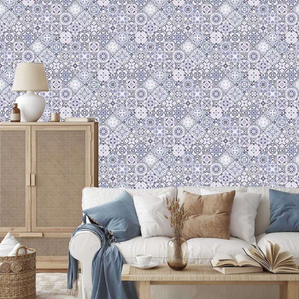 Wallpaper Fashionable abstract mosaic for living room and bedroom 50x1000