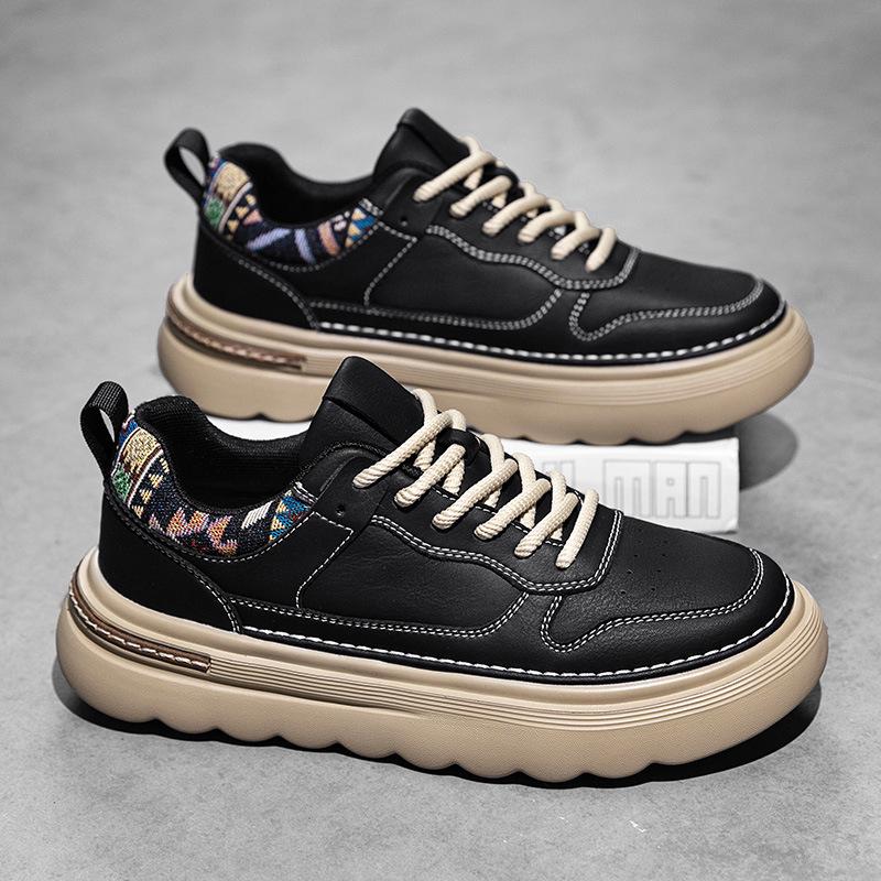 

Мужские 2025 Осенние Легкие Роскошные Низкие Повседневные Кроссовки - Модные Европейские На Толстой Подошве Увеличивающие Рост Корейские Модные Туфли 40 чёрный