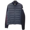 Moncler Excellent Condition 2022 Cardigan Tricot Wool Knit Jacket with Side Logo Jacket M NavyUsed