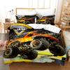 Monster Jam Bedding Set Single Twin Full Queen King Size Monster Jam F1 Bed Set Aldult Kid Bedroom Duvetcover Sets 3D Anime 022