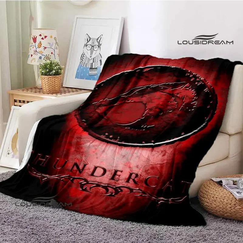 Thundercats Cartoon-Druckdecke, warme Decke für Kinder, T-Flansch-Decke, Heimreisedecke, Bettauskleidung, Geburtstagsgeschenk