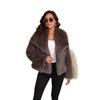 Fur Big Collar Synthetic Fur Coat Short Fashion Imitation Fox Fur Coat Fluffy Plush Women's Clothing