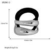 Luxury Alloy Hairband with Ponytail and Bun Support