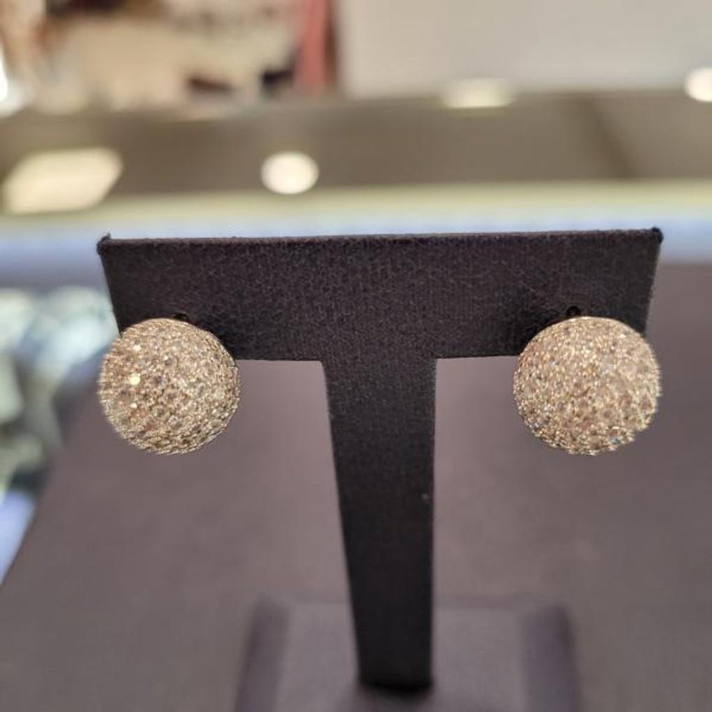ARTRIA Cubic Ball Post-E Silver Needle Earrings CHAERET0022WHF