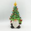 Resin Christmas Dwarf Lantern Creative Miniature Figurine Sculpture Gnome Statue  Gift