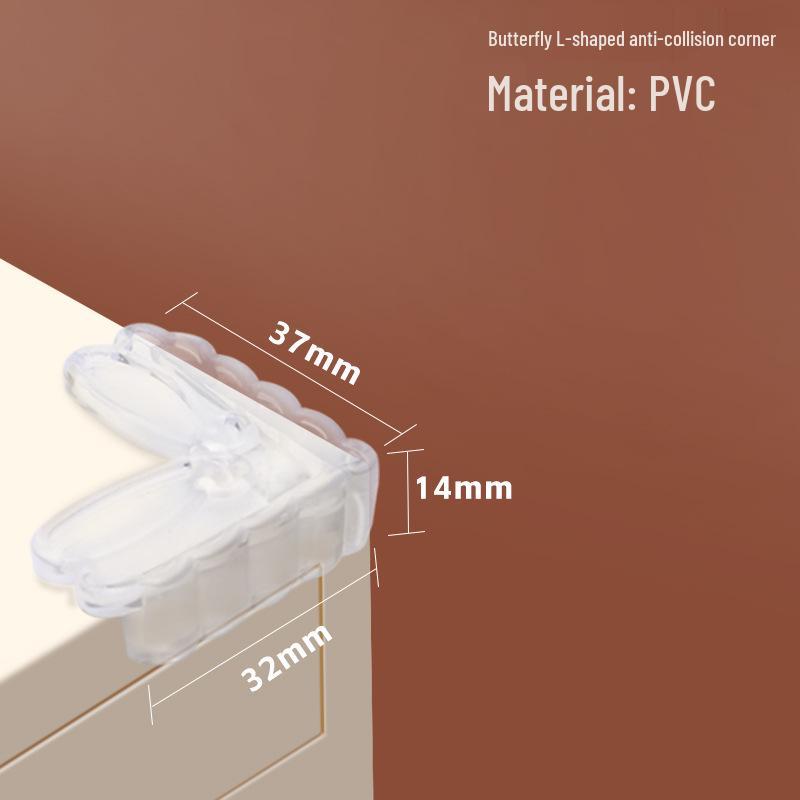 Transparent Silicone Corner Protector - Anti-Collision Soft Wrap for Child Safety