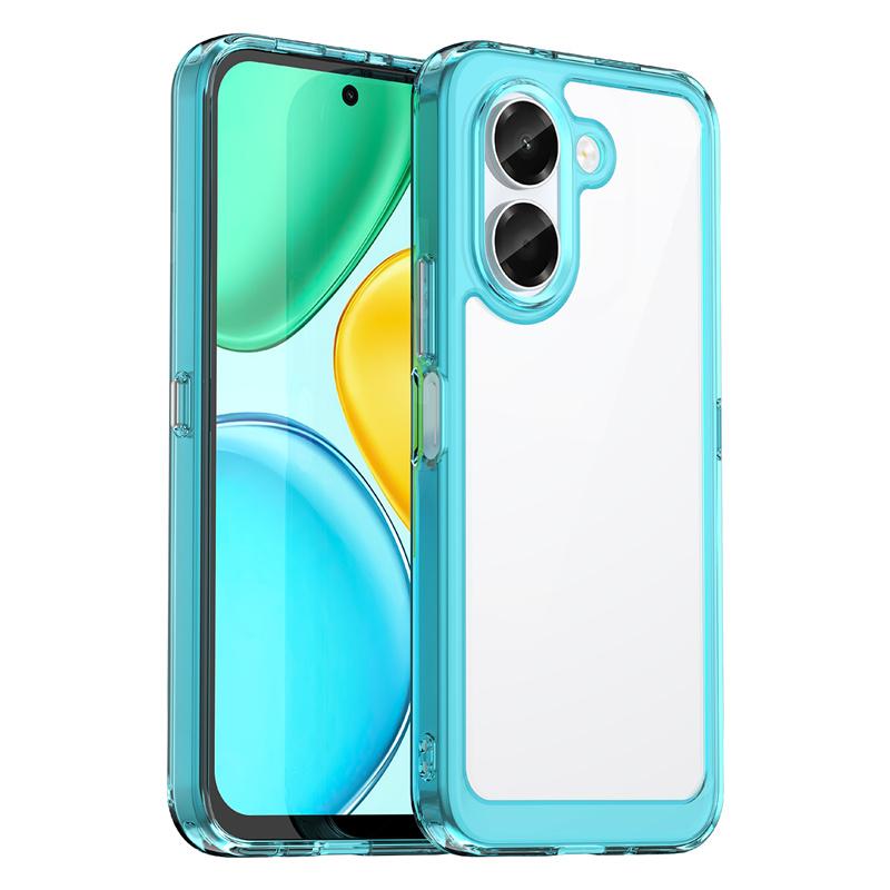 Transparent Colorful TPU Case for Honor X7e 4G Protective Cover Clear Fundas Coque Capa