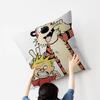Book C-Calvin and H-Hobbes Pillow Covers Cartoon Sofa Decorative Home Double-sided Printing Short Plush Cute Cushion Cover
