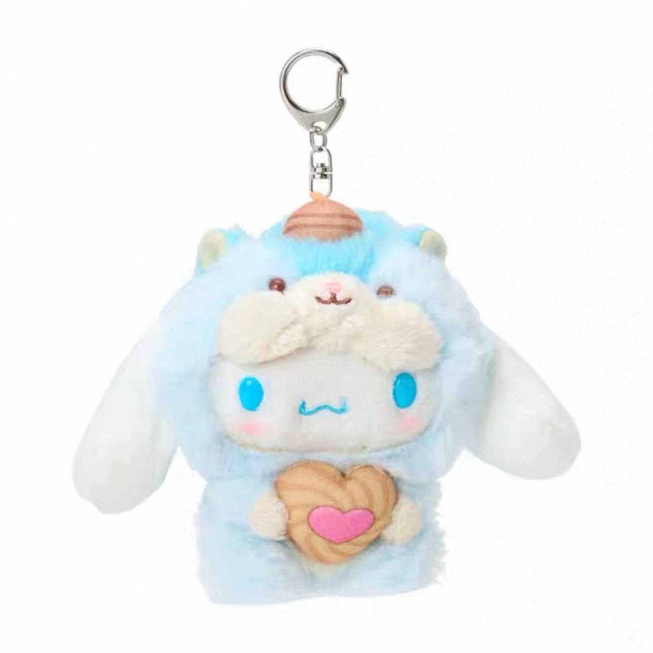 Cute Big Squirrel Tail Plush toy keychain Kawaii Cookie Squirrel Series Fluffy Melody kuromi kitty cat doll Stuffed toy