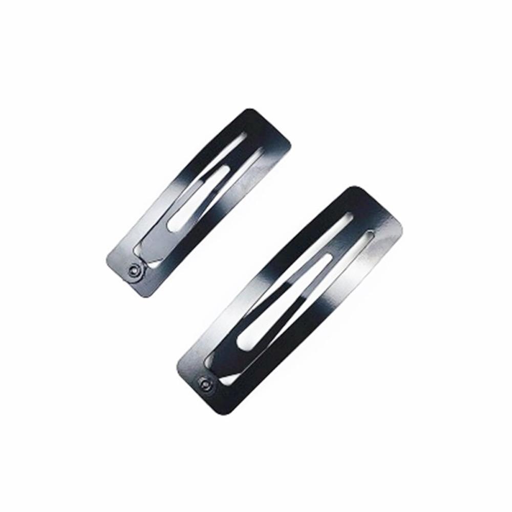 3-9cm Metallic Snap Simple Hair Barrettes Pins Hairgrip for Hair Decoration