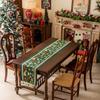 Christmas Tree Table Runner Tassel Home Decor Tablecloth Bed End Scarf