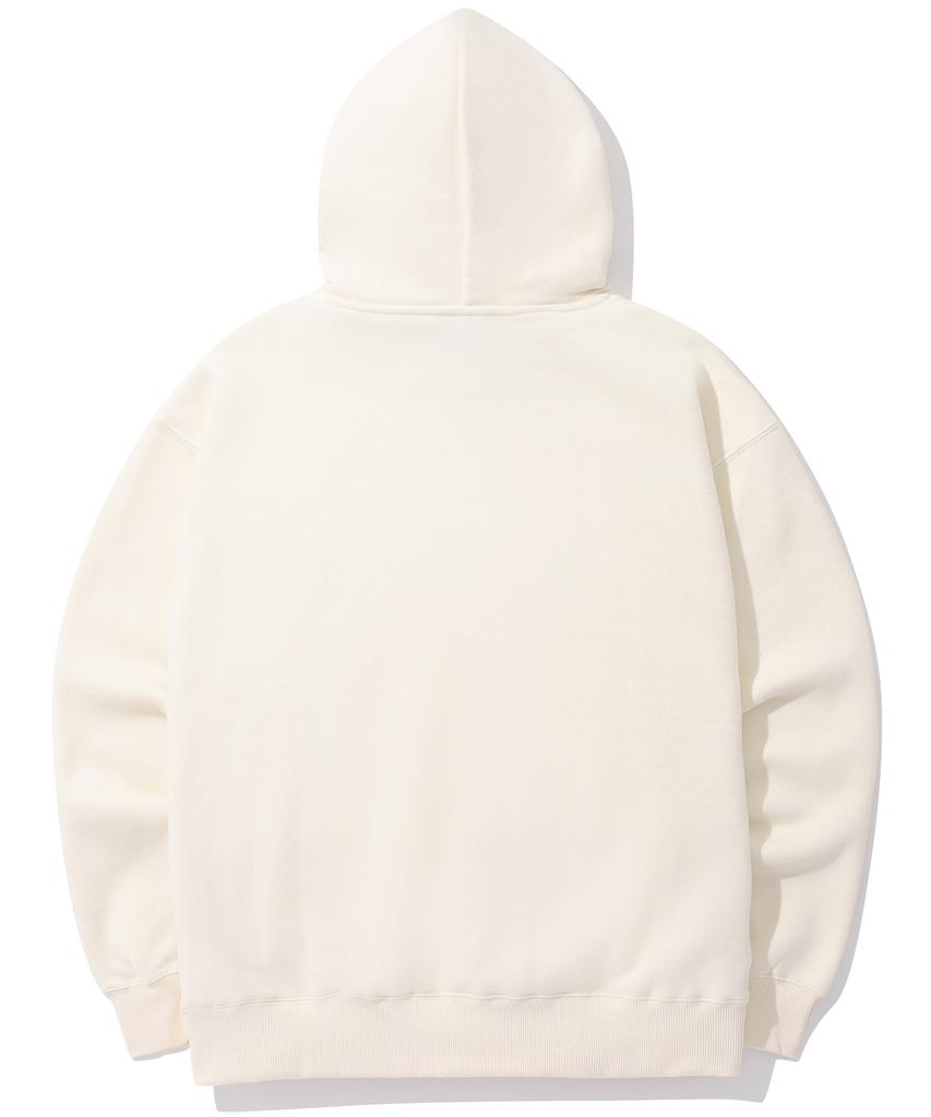 1754 Arch Logo Boucle Fleece Hoodie Cream