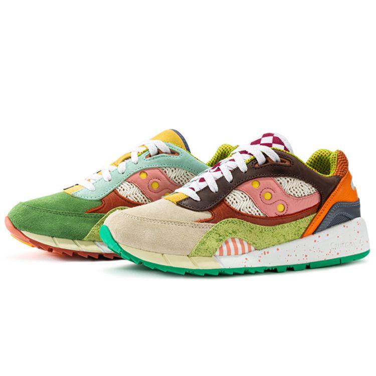 SAUCONY Shadow 6000 Limitovaná edice Klasická retro sportovní sada triček Unisex Teniska Vícebarevná S70595-1(S-BOX)